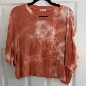Wst Cst Orange Tie-Dye Women's Top